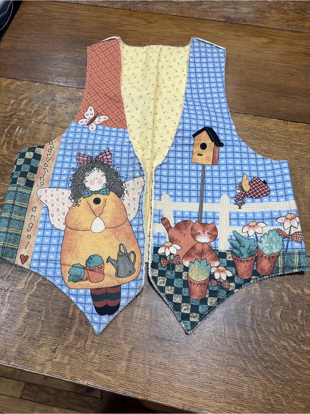 Handmade cottage core vest see pics for measurements vintage 90s